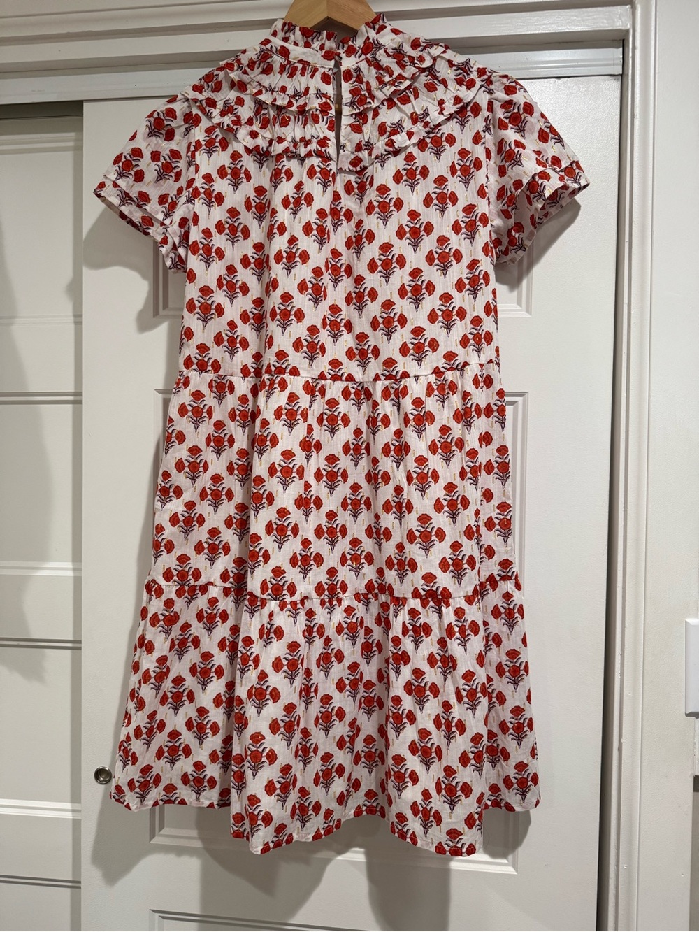 BODEN Ruched Detail Metallic Dress - Picture 13 of 16